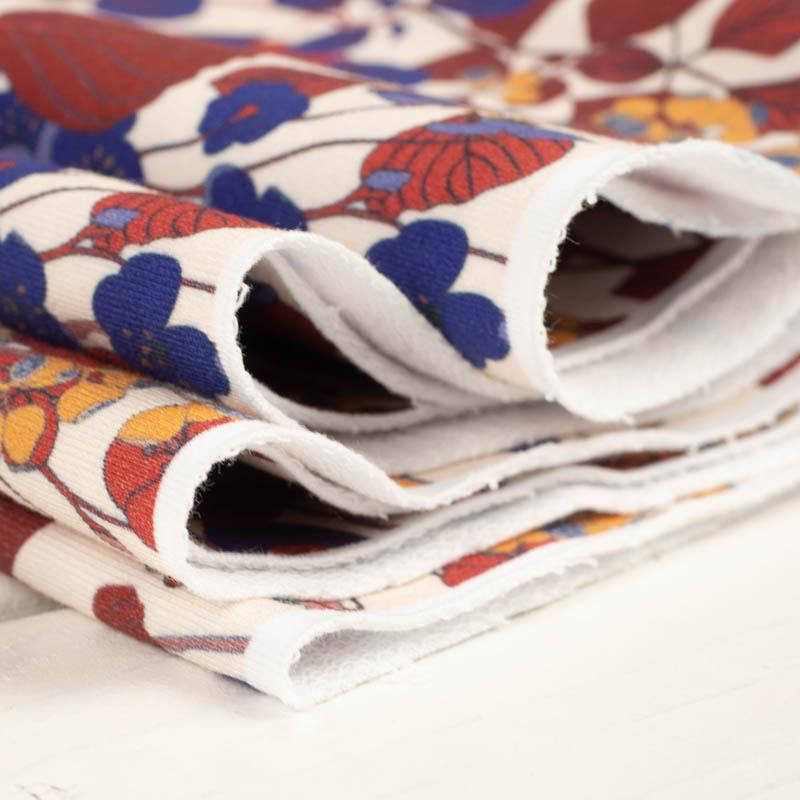 JAPANESE GARDEN pat. 3 (JAPAN)  - looped knit fabric