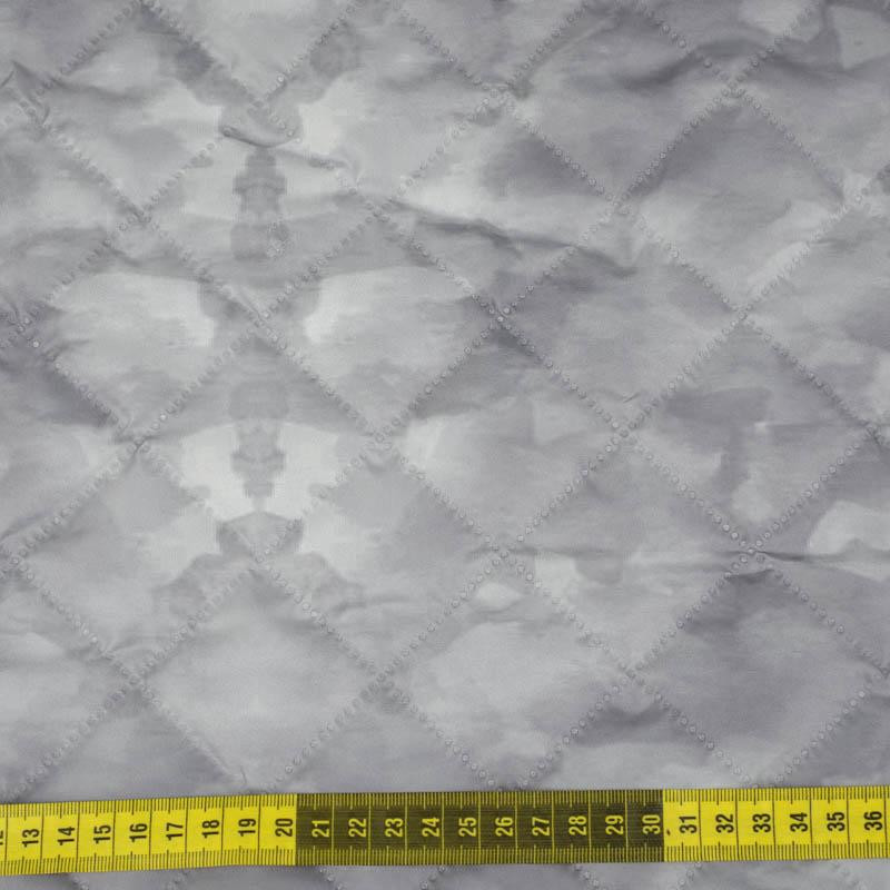 CAMOUFLAGE pat. 2 / grey - Quilted nylon fabric 