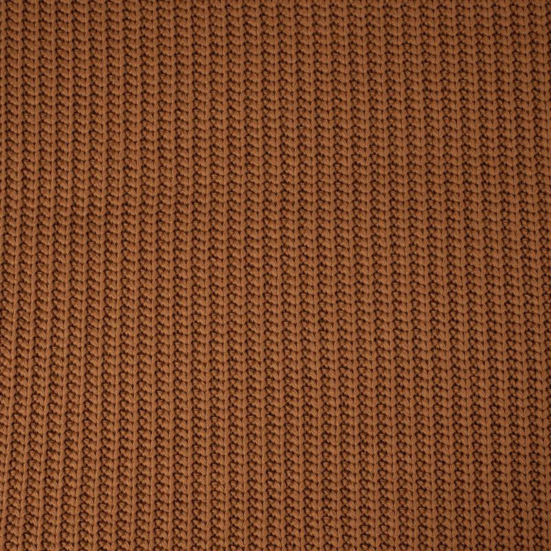 CARAMEL - Cotton sweater knit fabric 505g