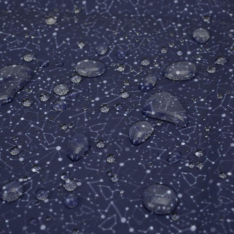 CONSTELLATION OF STARS ( GALAXY ) / dark blue - Waterproof woven fabric