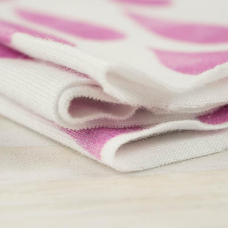 BIG DROPS ( pink ) / white - single jersey with elastane 