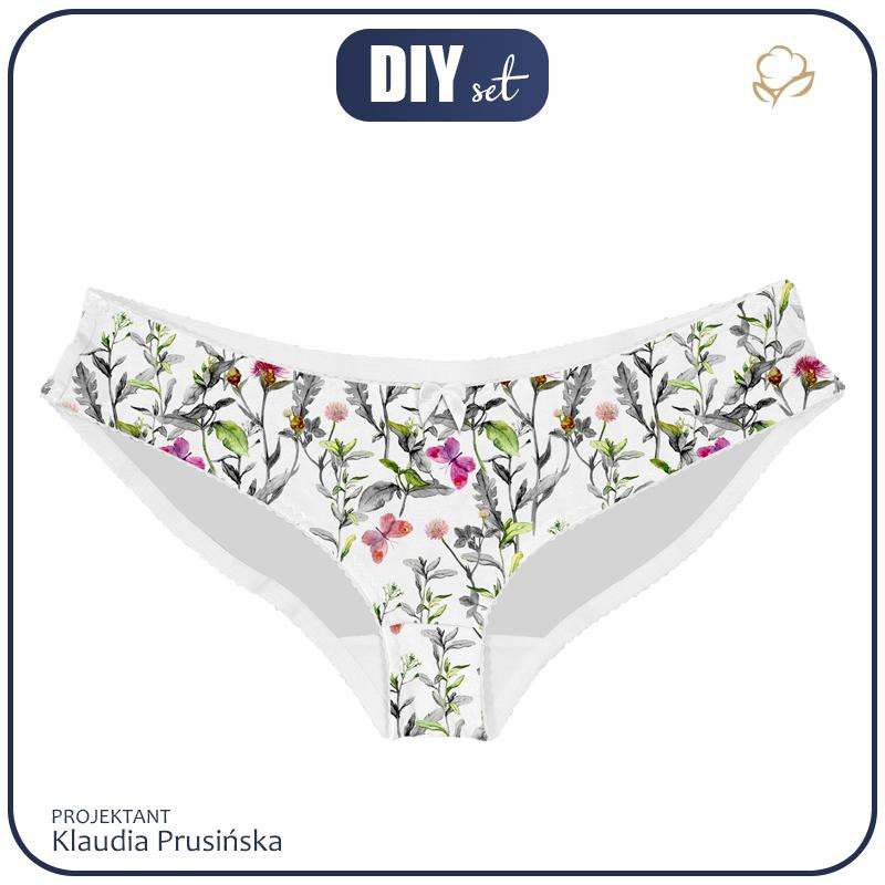 WOMEN'S PANTIES - MEADOW / butterflies - S