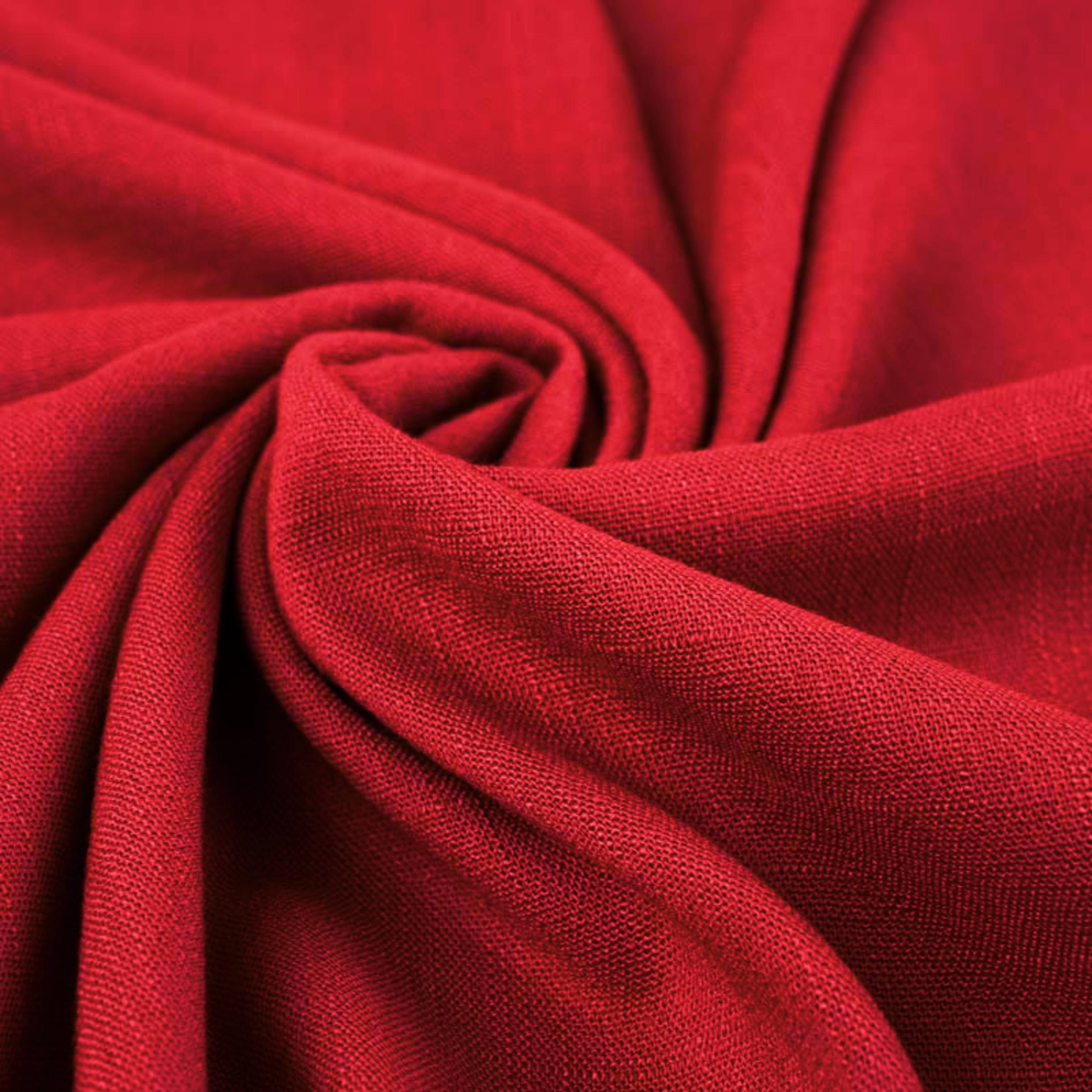 RED - Linen with viscose