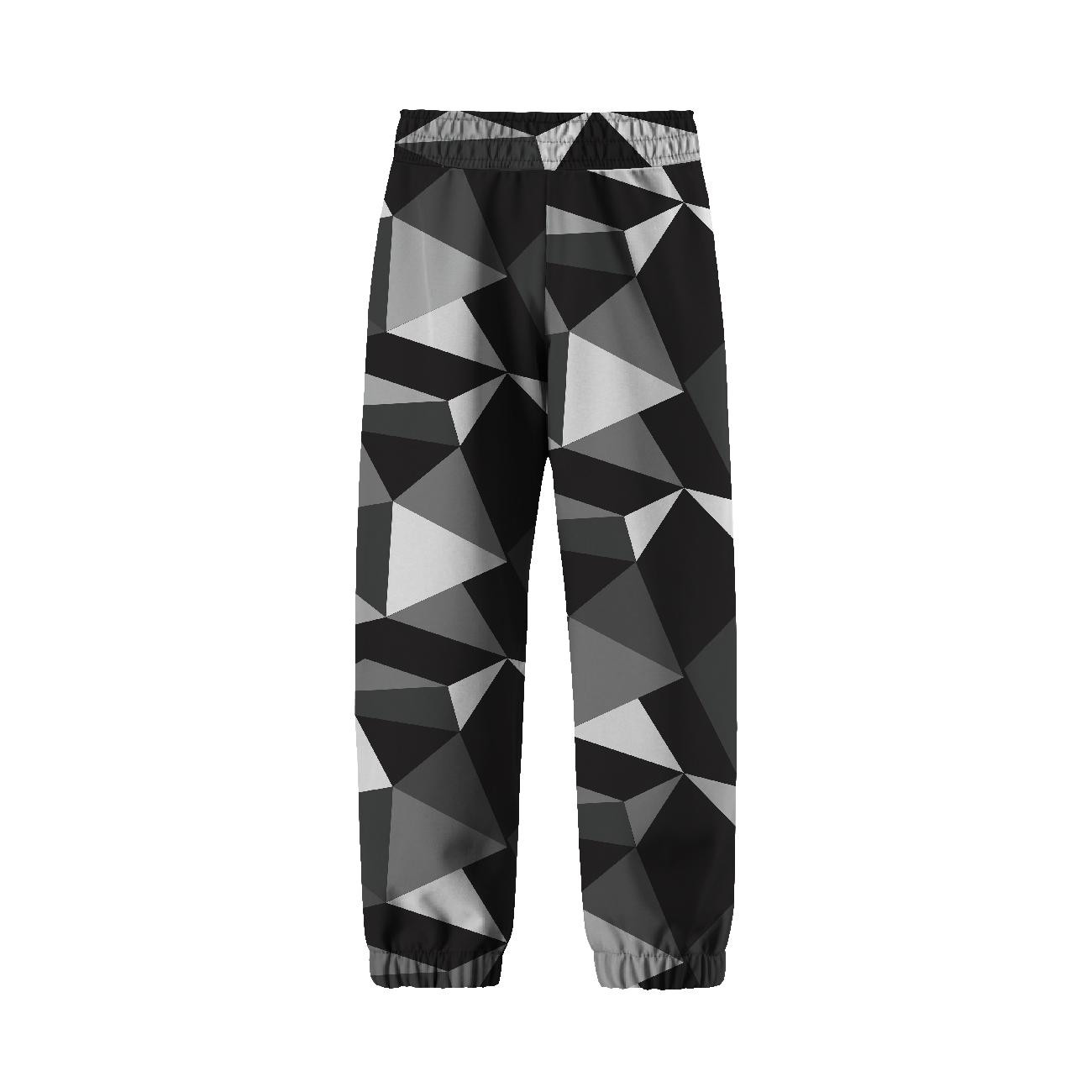 CHILDREN'S SOFTSHELL TROUSERS (YETI) - ICE PAT. 2 / black - white - sewing set