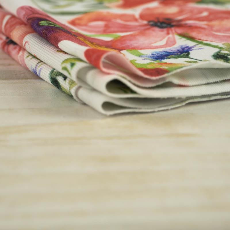 POPPIES PAT. 2 (IN THE MEADOW) - single jersey with elastane 