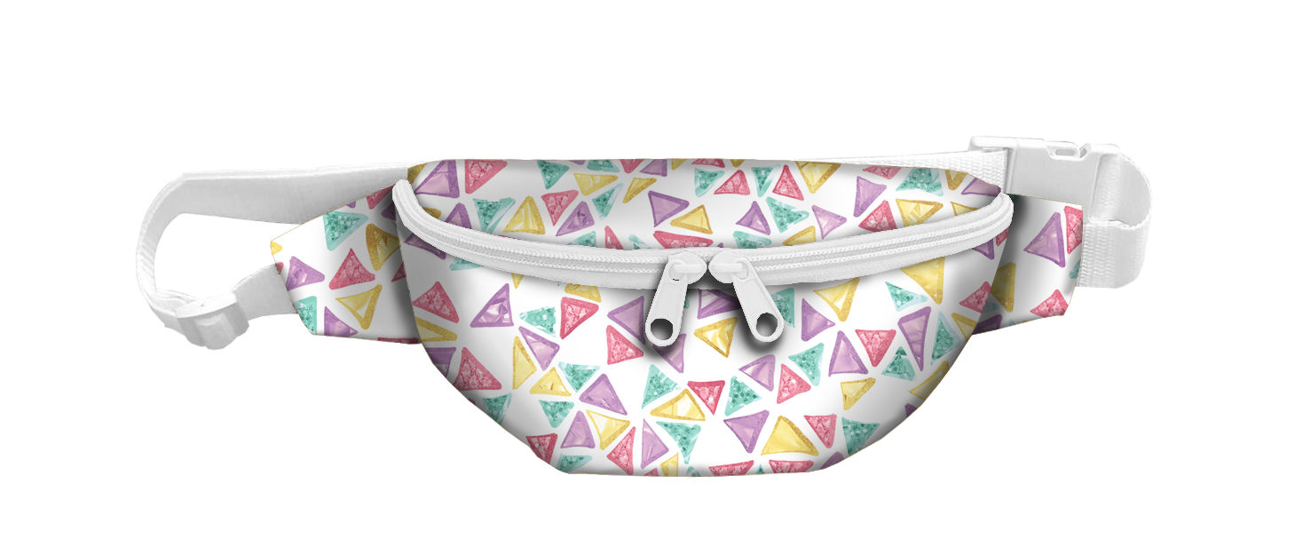 HIP BAG - TROPICAL TRIANGLES / Choice of sizes