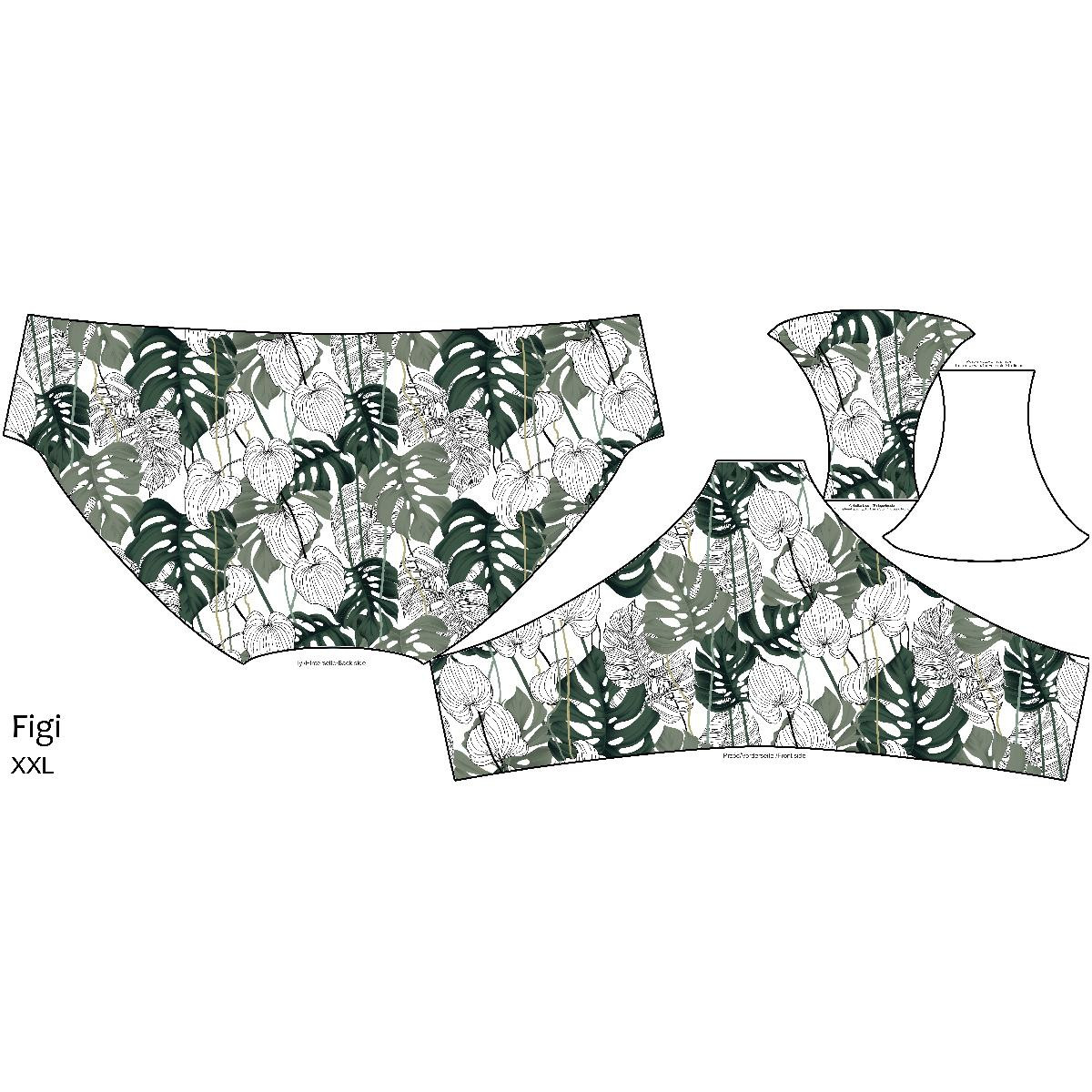 WOMEN'S PANTIES - MONSTERA 3.0