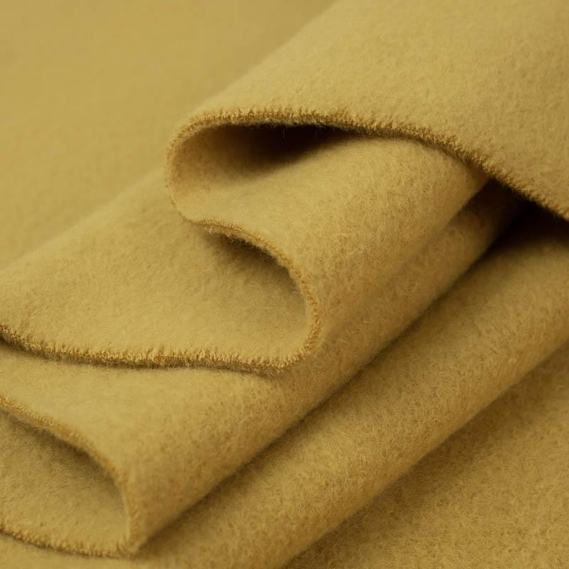 MUSTARD - Double-sided cotton fleece