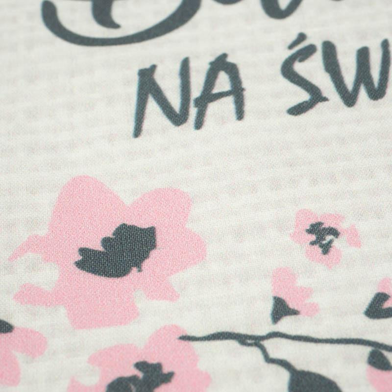 Najlepsza Babcia na Świecie/ canvas - Cotton woven fabric panel (50cmx75cm)