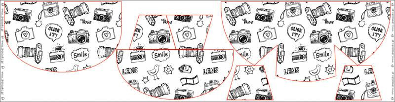 HIP BAG - PHOTOGRAPHER (HOBBIES AND JOBS) - grey (acid) / Choice of sizes