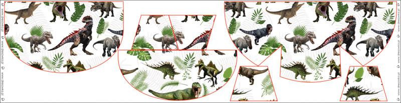 HIP BAG - DINO PLANTS / Choice of sizes