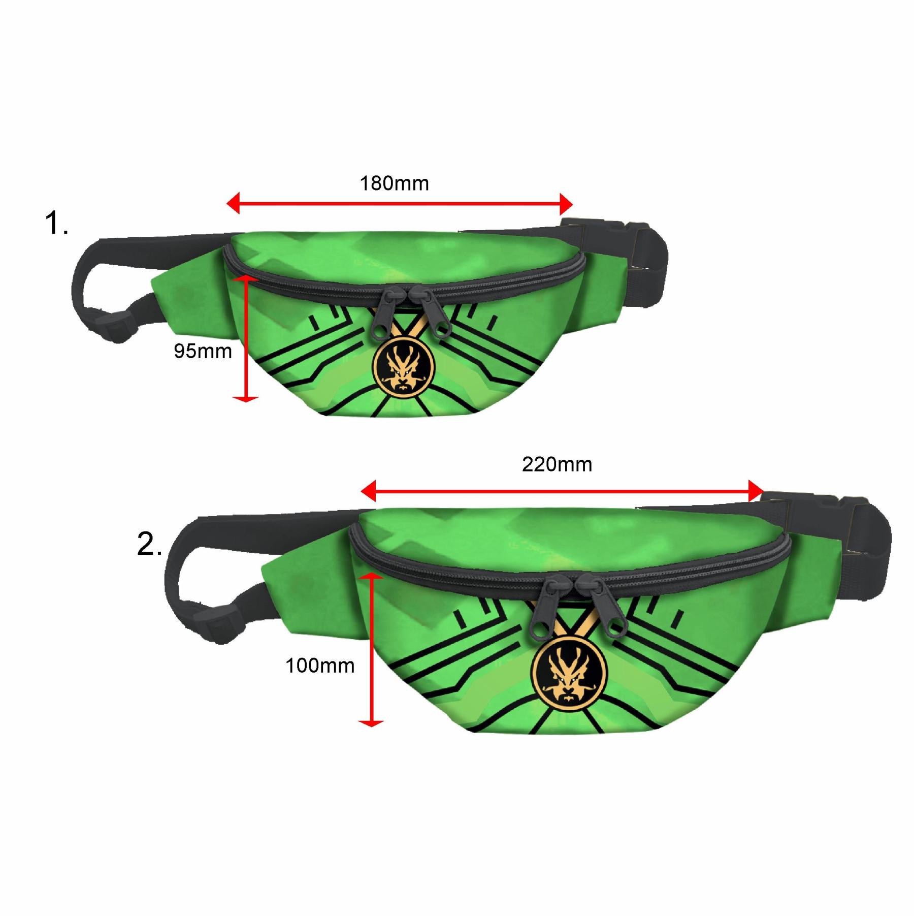 GREEN NINJA’S HIP BAG / Choice of sizes