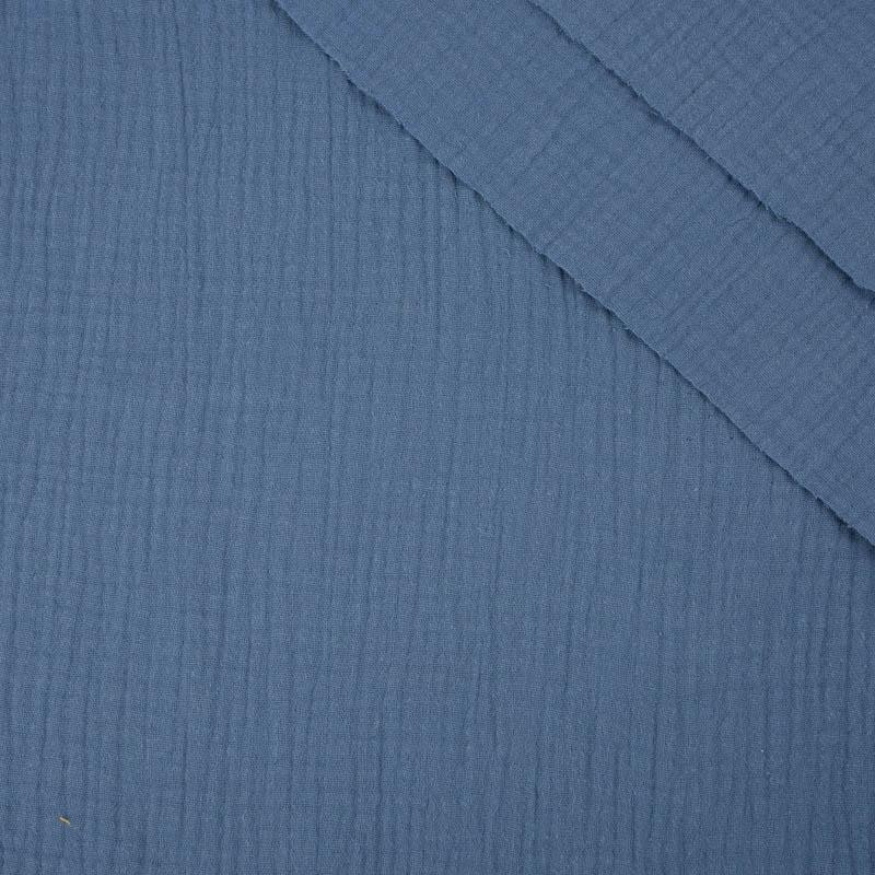 MUTED BLUE - Cotton muslin