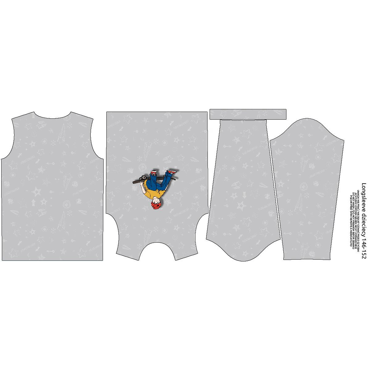 LONGSLEEVE - NOEL (SKATER) / grey - single jersey