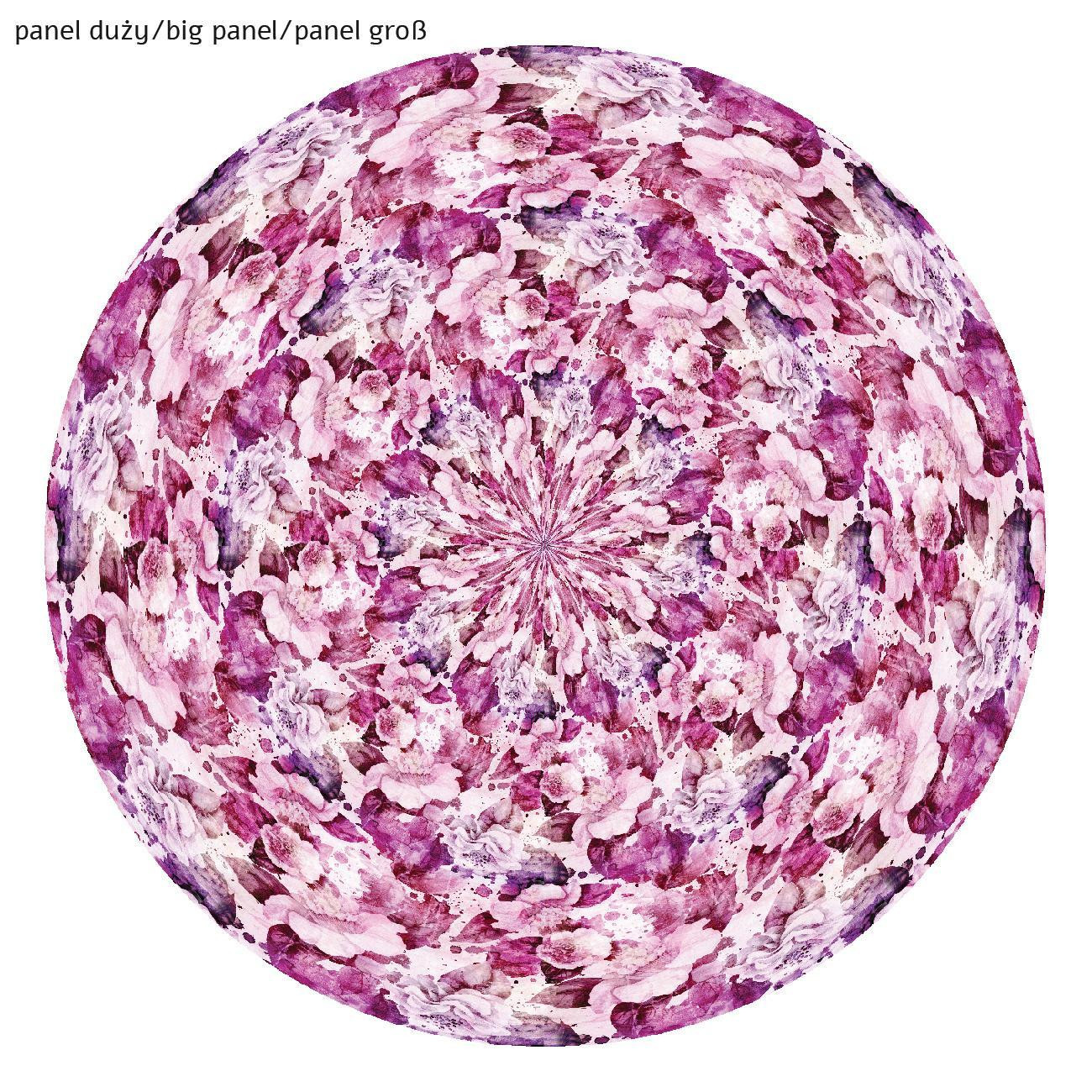 PINK PARADISE pat. 2 -  big circle skirt panel 