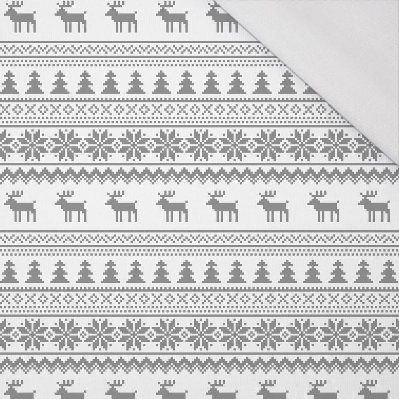 REINDEERS PAT. 2 / light grey - single jersey with elastane 