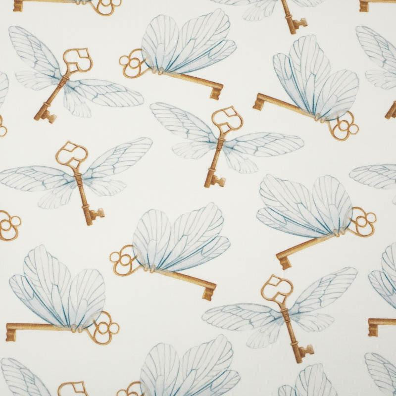 WINGED KEYS (MAGIC SCHOOL) - looped knit fabric