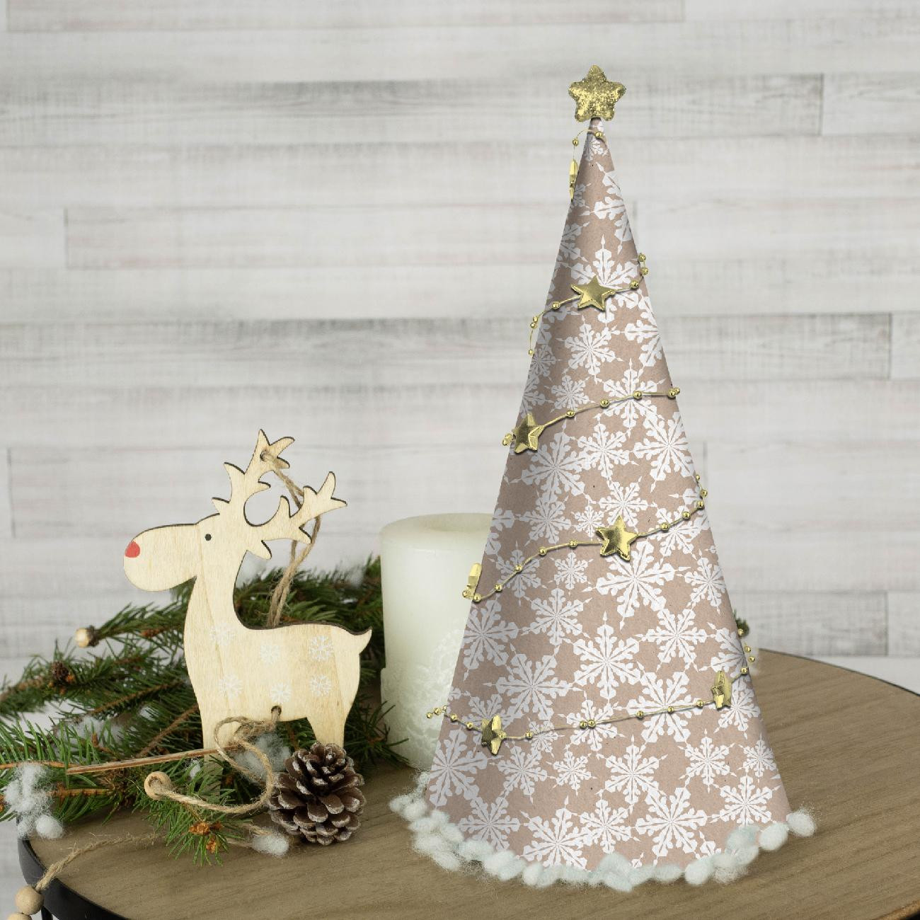 CHRISTMAS TREE - PAPER SNOWFLAKES (WHITE CHRISTMAS) - DIY IT'S EASY