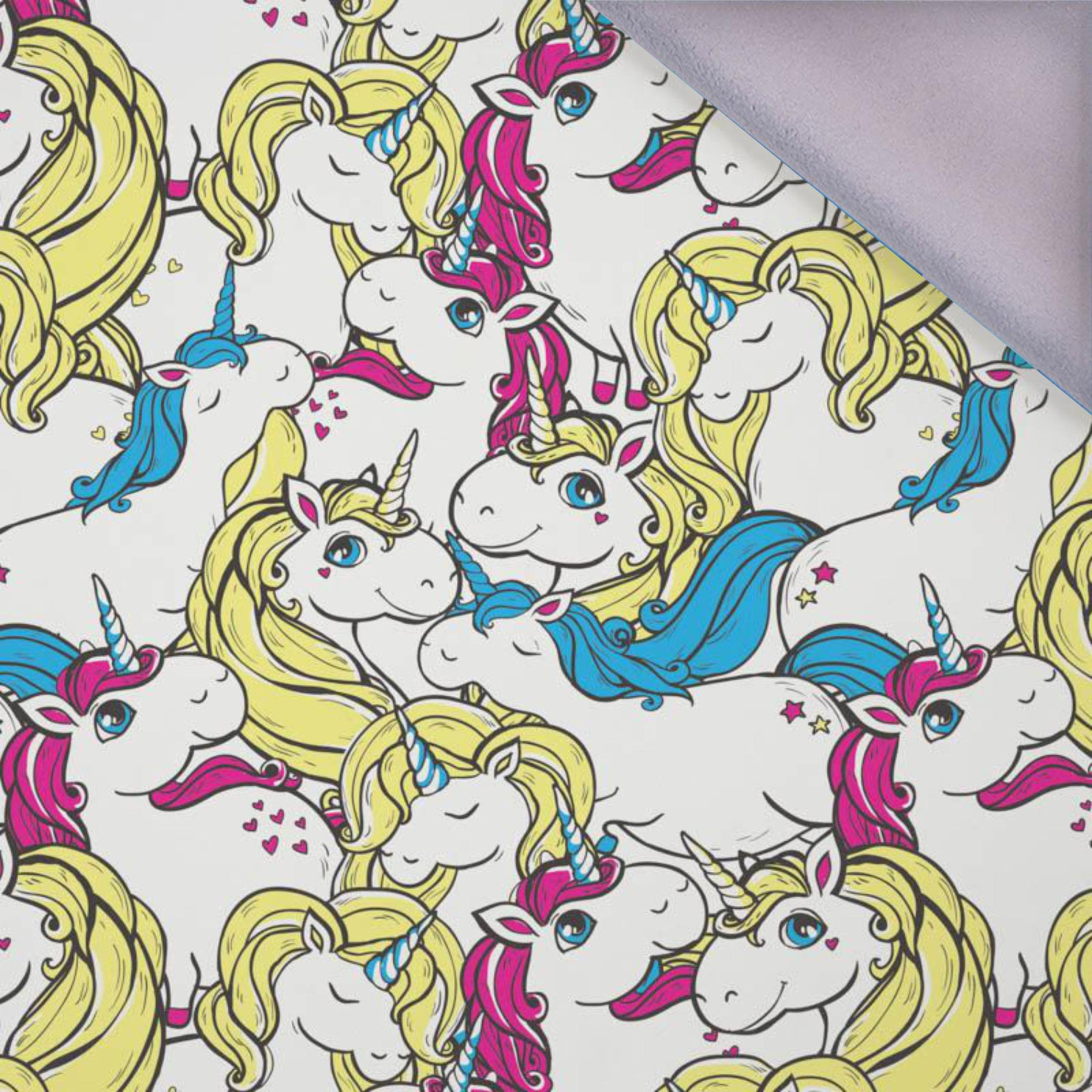 FAIRYTALE UNICORNS / white - softshell