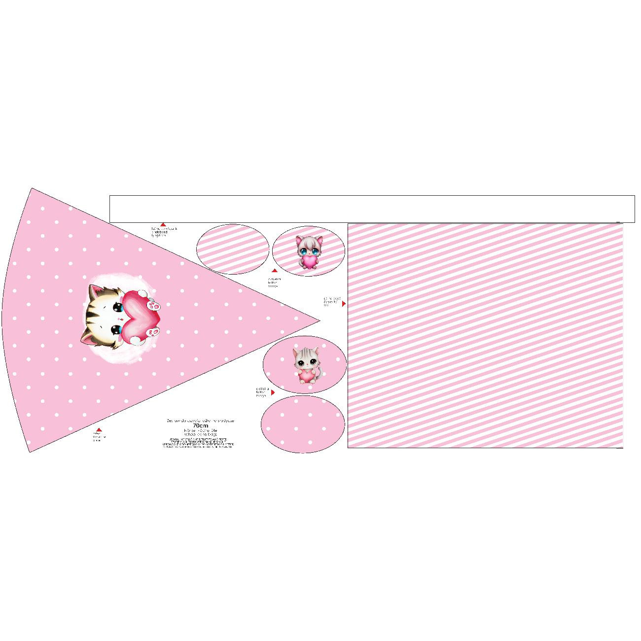 First Grade Candy Cone - SWEET CAT PAT. 3 - sewing set