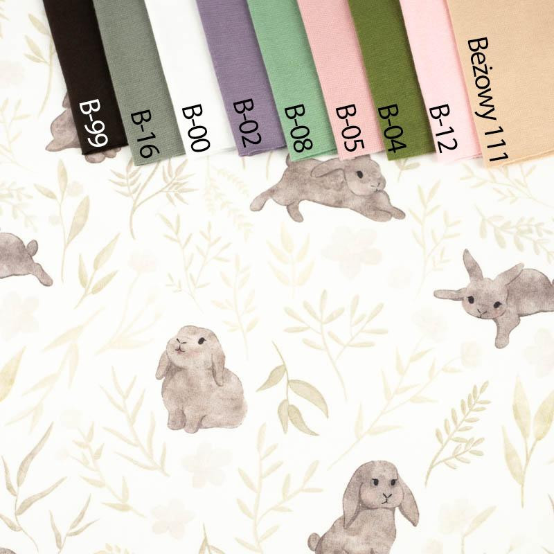 GREY BUNNIES pat. 1 (PASTEL BUNNIES)