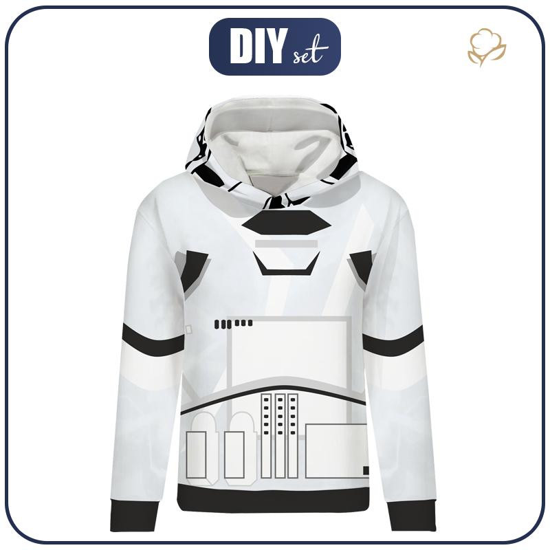 STORMTROOPER’S HOODIE (POLA) - looped knit fabric 