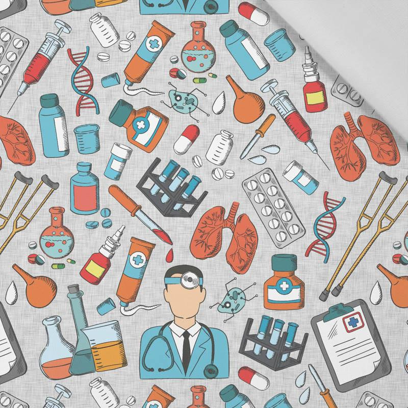 DOCTOR (HOBBIES AND JOBS) / acid -  Cotton woven fabric