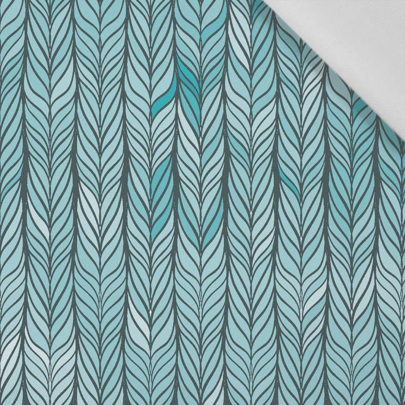 BRAID / sea blue - Cotton woven fabric