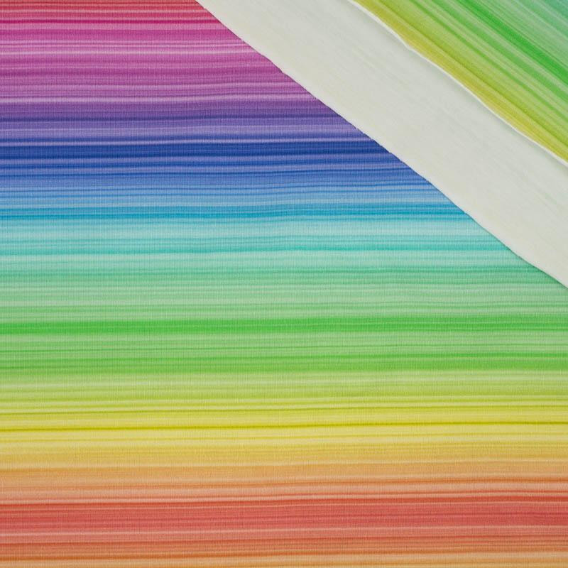 RAINBOW STRIPES pat. 1 - looped knit fabric