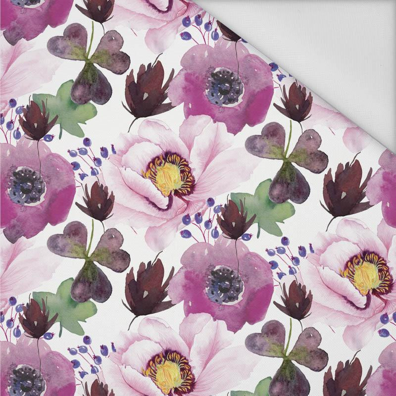 FLOWERS AND CLOVER (IN THE MEADOW) - Waterproof woven fabric