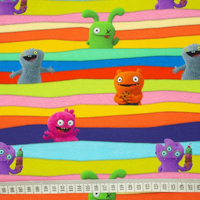 UGLYDOLLS / colorful stripes - single jersey