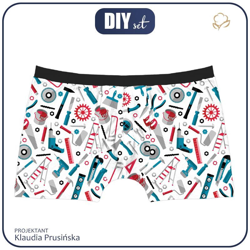 MEN'S BOXER SHORTS -WORKSHOP / white