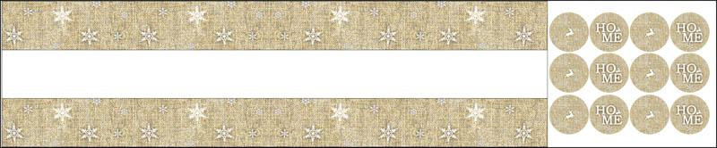 CHRISTMAS WREATH - HOME / jute - sewing set