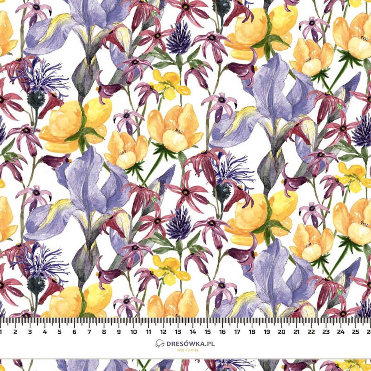 IRISES (IN THE MEADOW) - Linen 100%