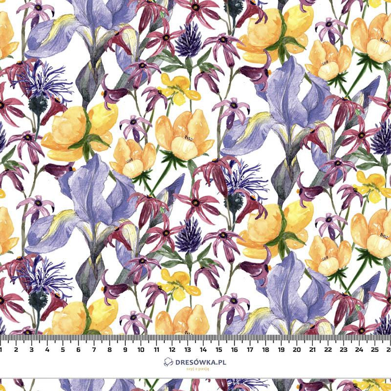 IRISES (IN THE MEADOW) - viscose woven fabric