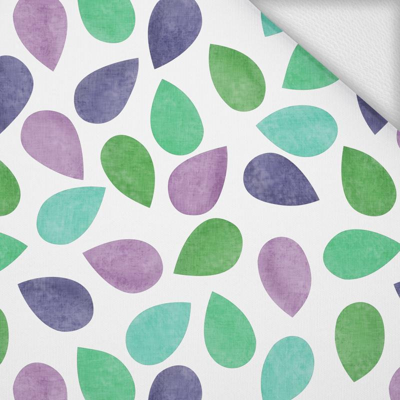 BIG LEAVES MIX / green - looped knit 