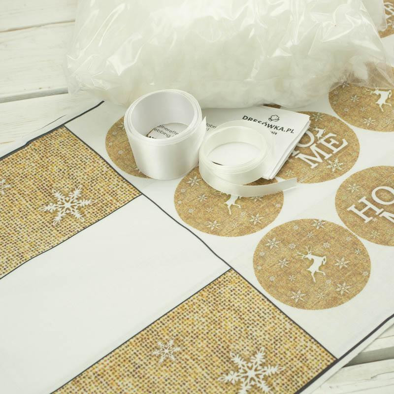 CHRISTMAS WREATH - HOME / jute - sewing set