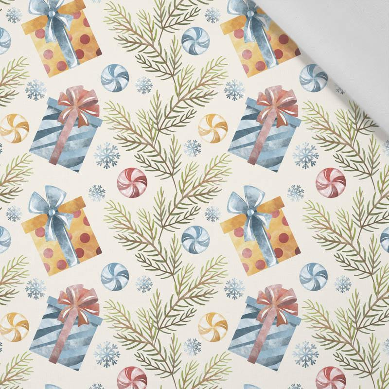 CHRISTMAS PRESENTS / TWIGS (CHRISTMAS SEASON) - Cotton woven fabric