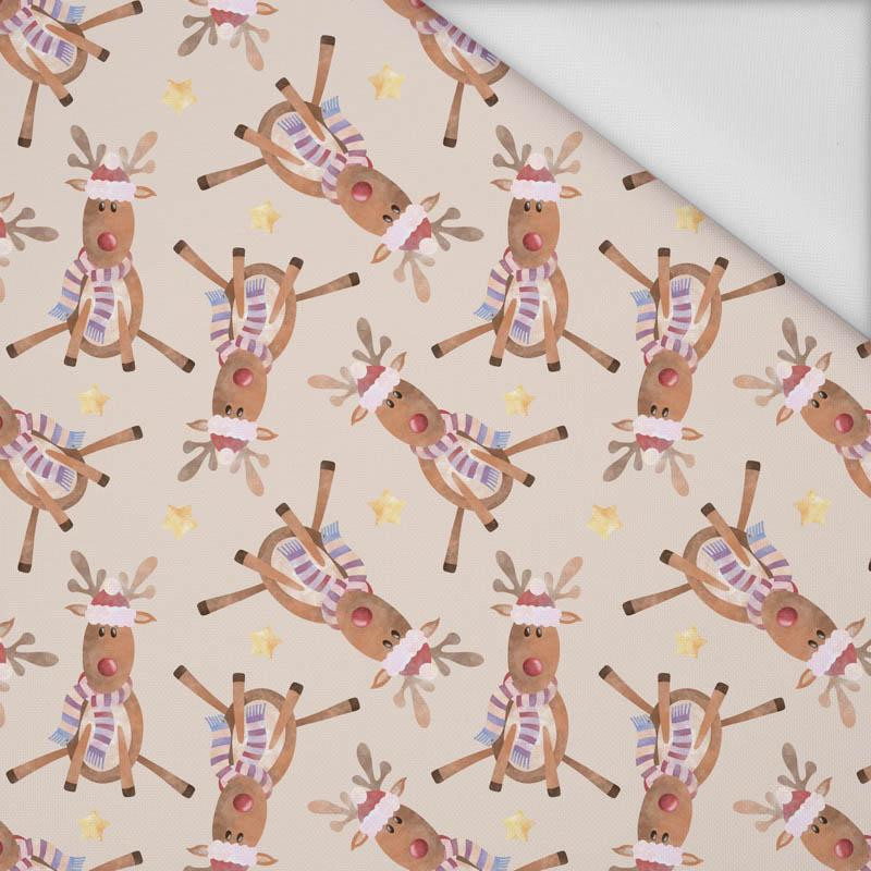 REINDEERS / STARS (CHRISTMAS REINDEERS) - Waterproof woven fabric