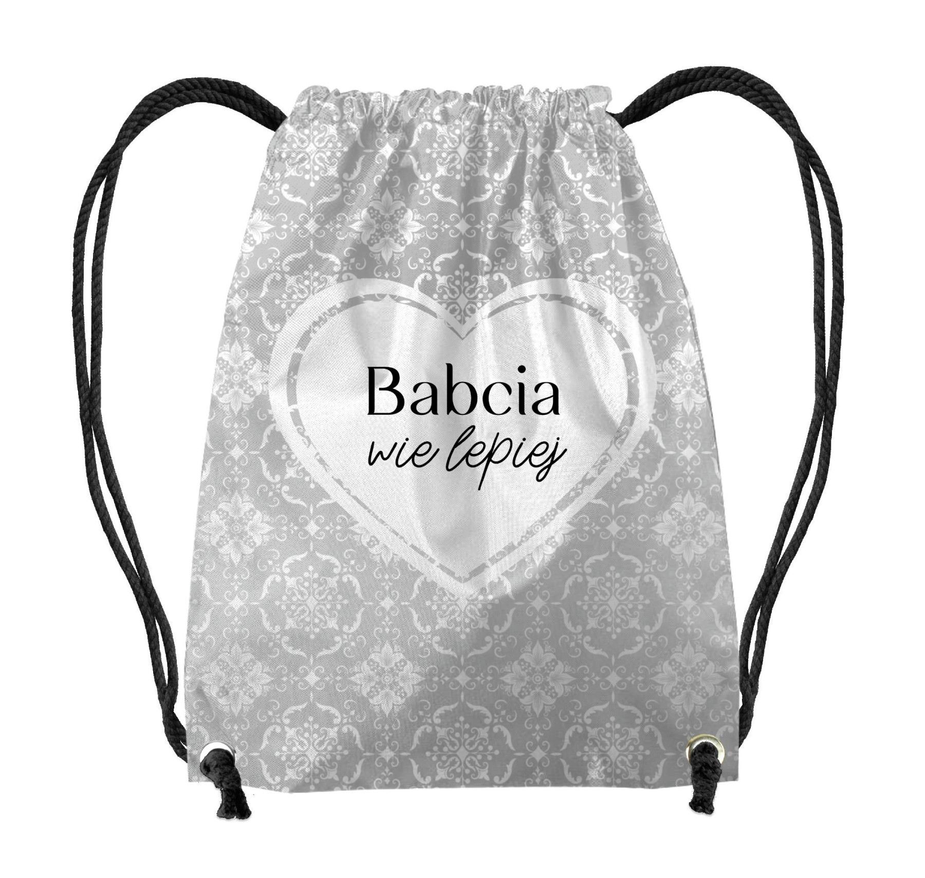 GYM BAG - BABCIA WIE LEPIEJ / damasco