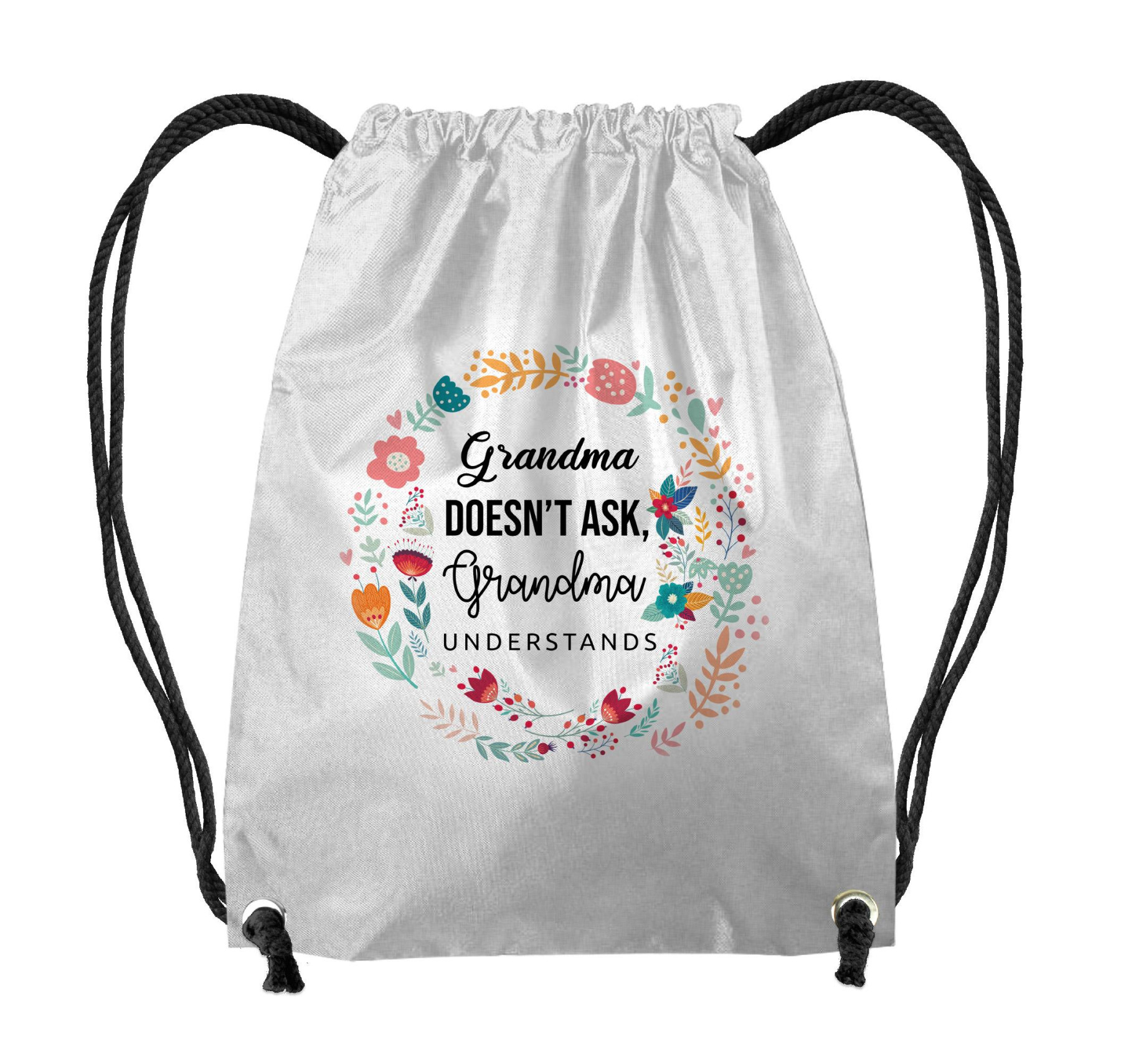 GYM BAG - GRANDMA DOESN'T ASK, GRANDMA UNDERSTANDS / folklore