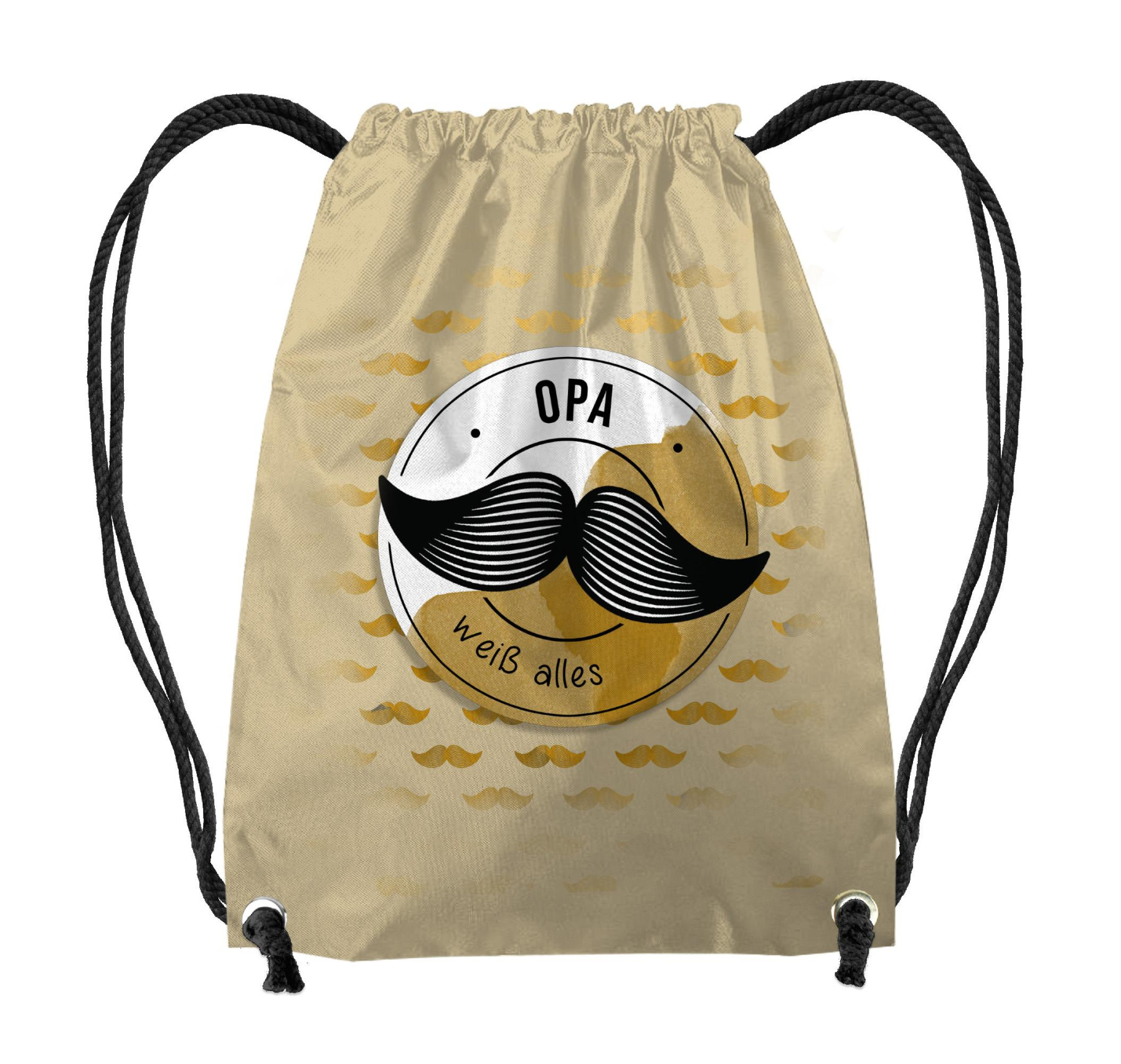 GYM BAG - OPA WEISS ALLES / mustache