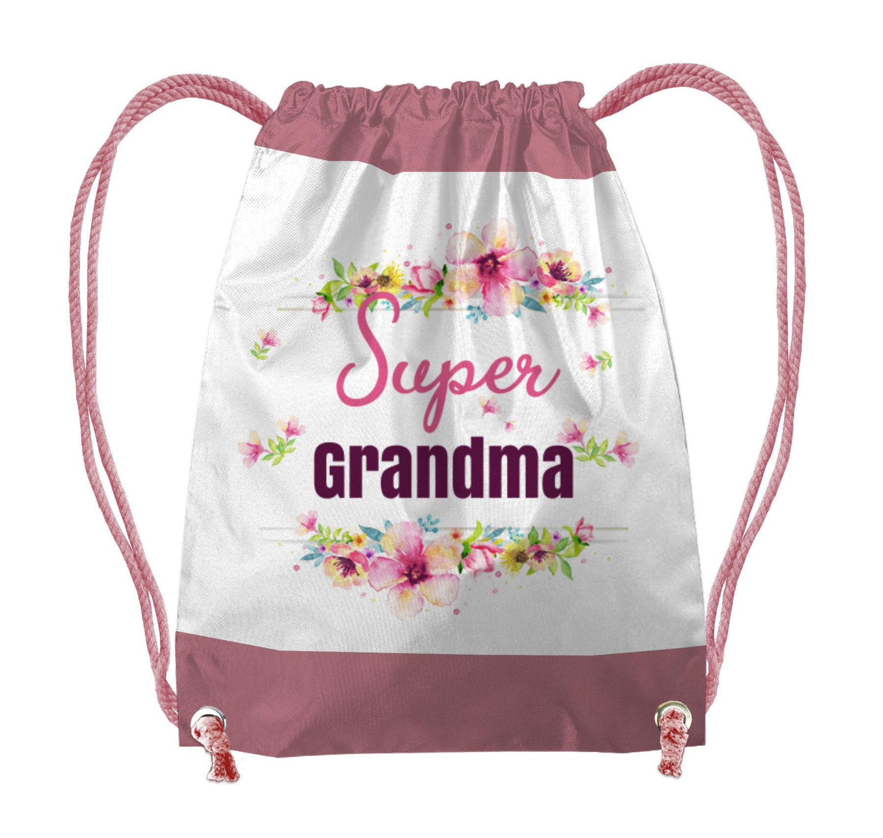 GYM BAG - SUPER GRANDMA / pink