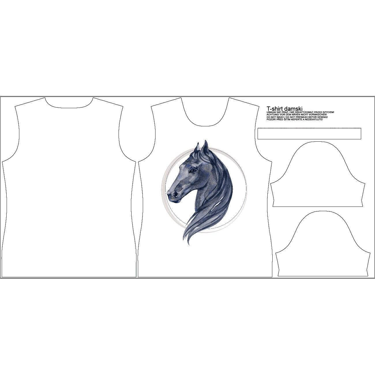 WOMEN’S T-SHIRT - HORSE pat. 3 - single jersey