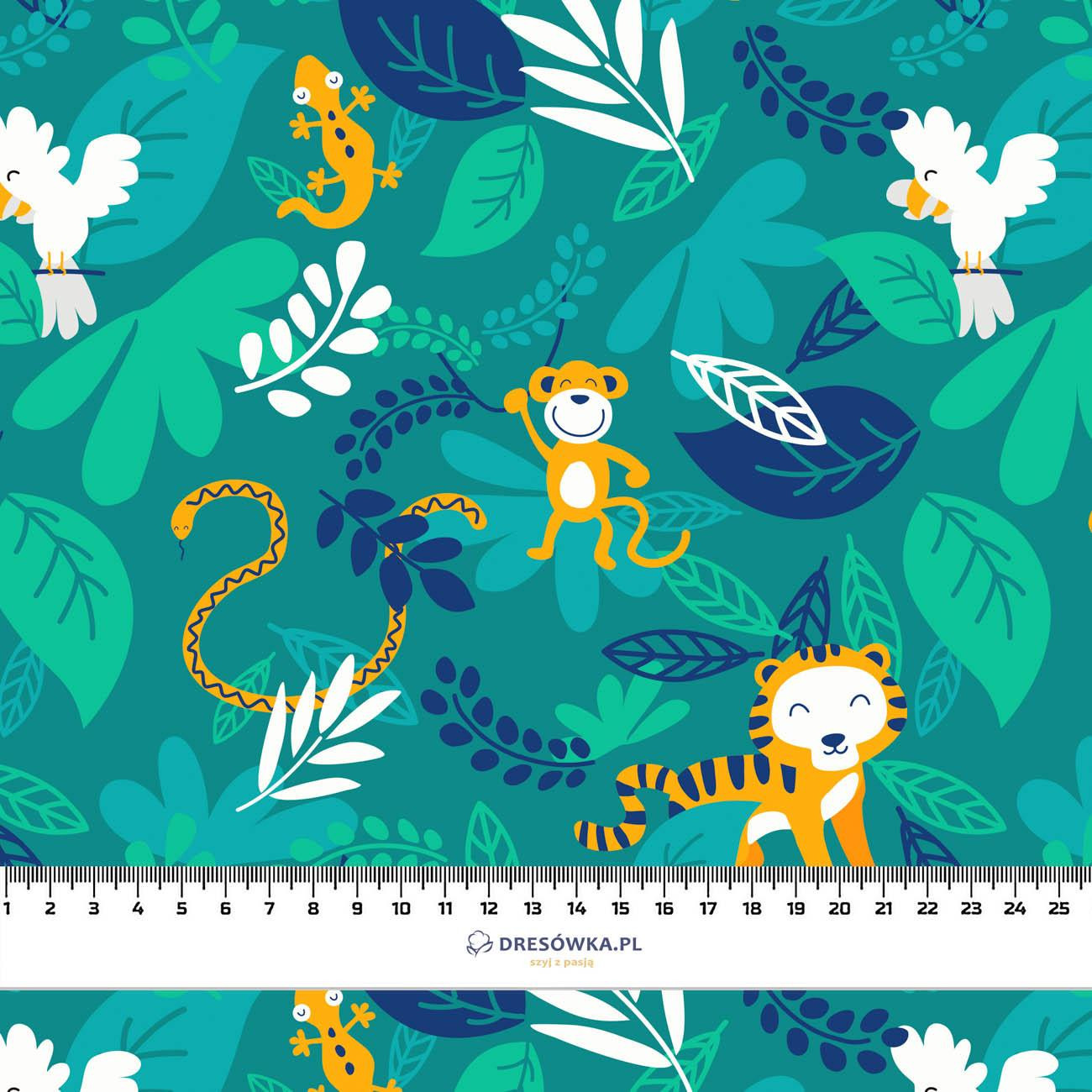 JUNGLE / animals - Waterproof woven fabric