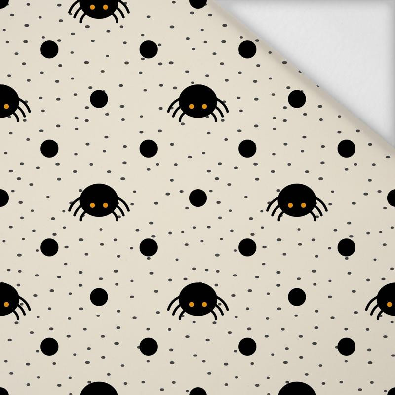 HALLOWEEN SPIDERS / ecru - softshell