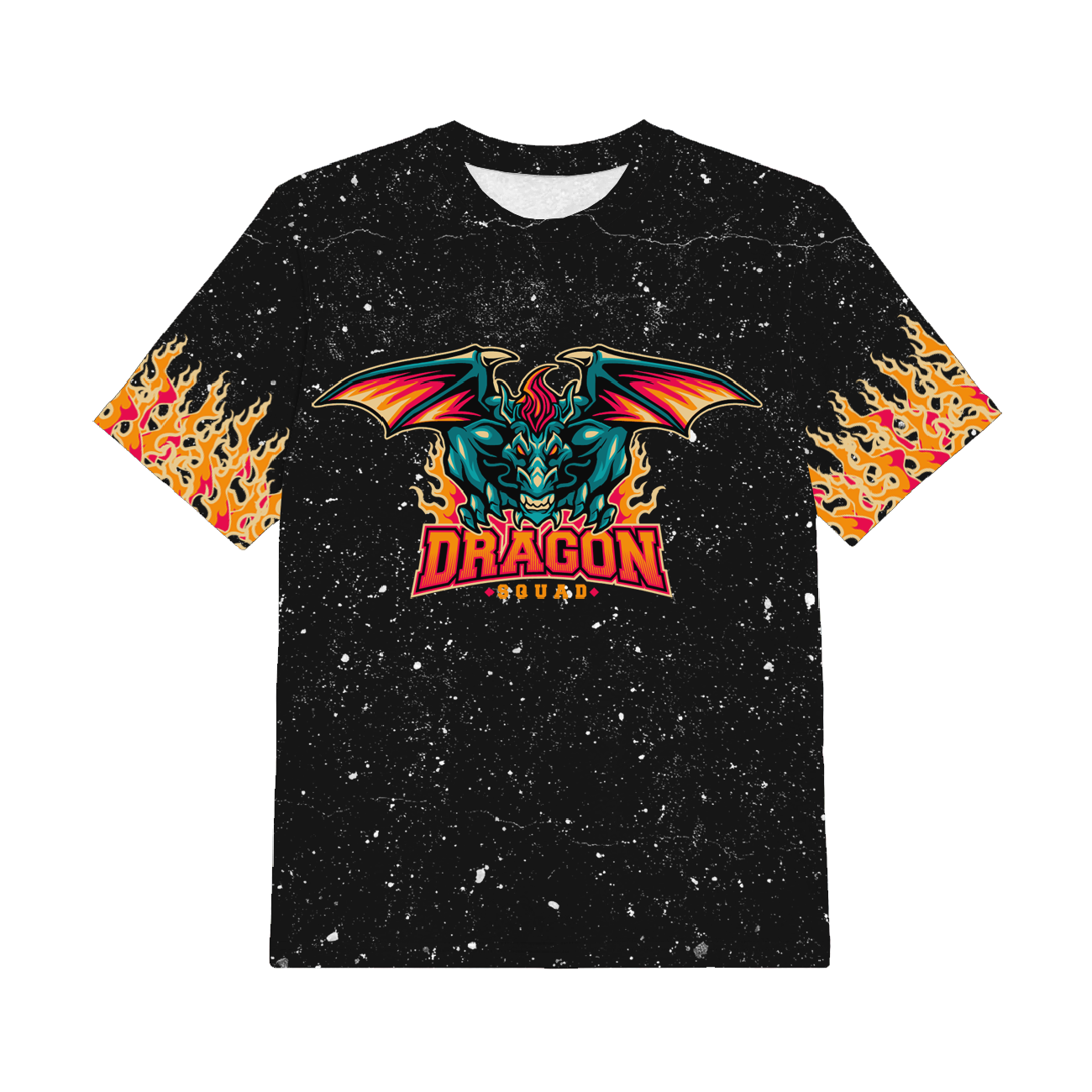 2-PACK - KID’S T-SHIRT - DRAGON / black - sewing set