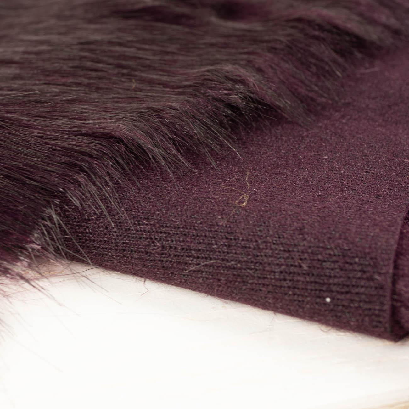 Aubergine - Faux fur trim 15cm x 170cm