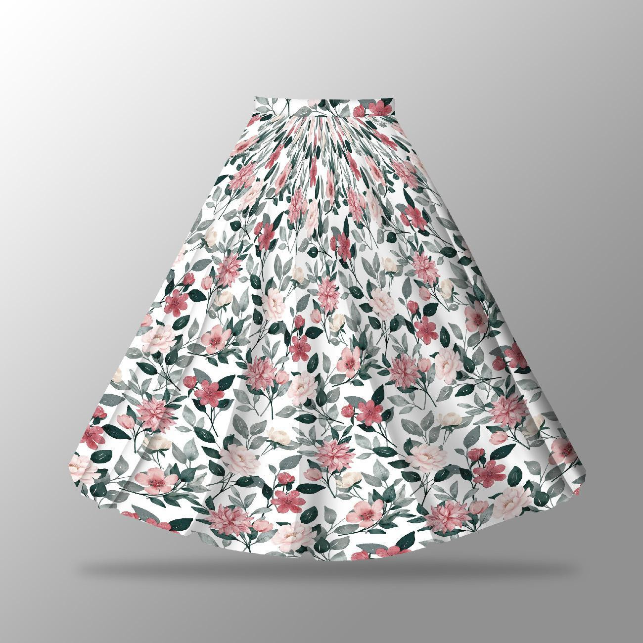 BEAUTIFUL FLOWERS - skirt panel "MAXI" - Viscose jersey