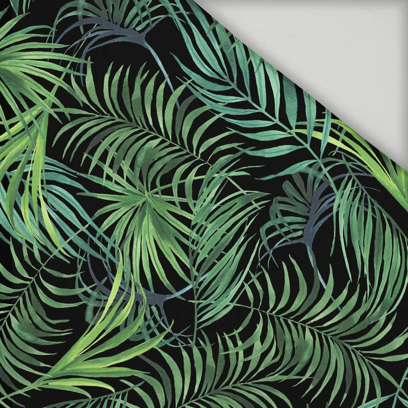 PALM LEAVES pat. 4 / black - quick-drying woven fabric